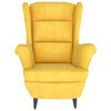 vidaXL Armchair Mustard Yellow Velvet