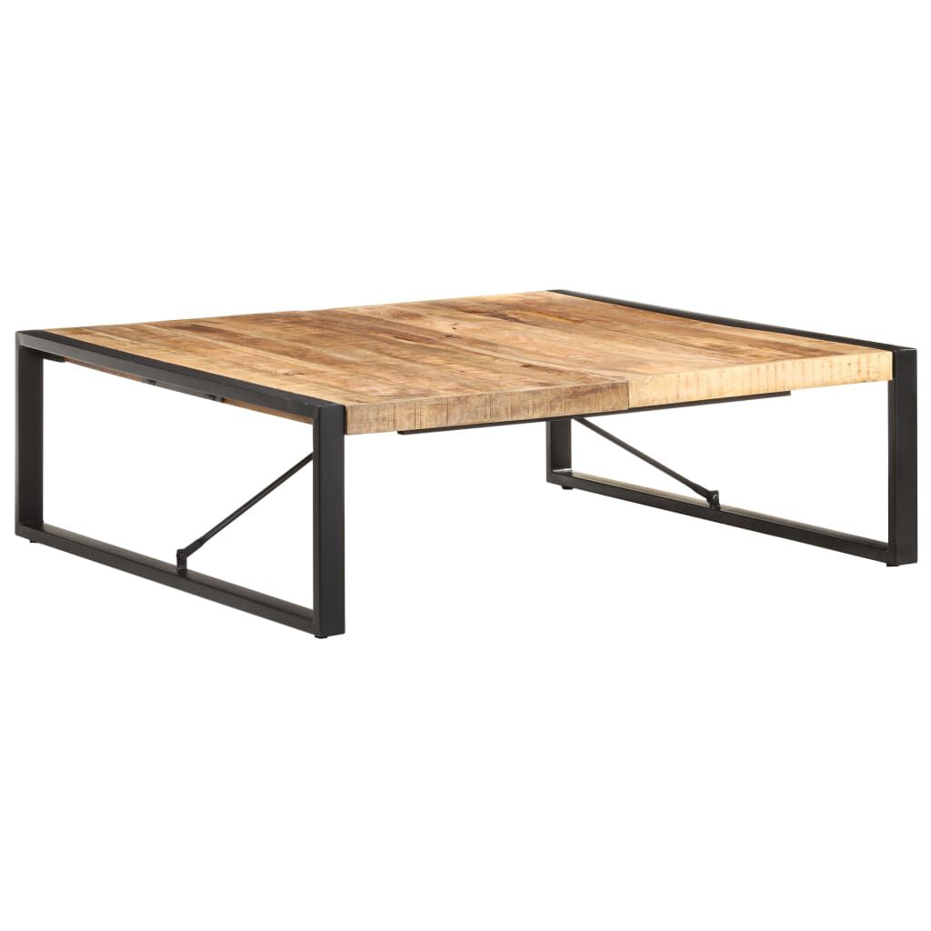 vidaXL Coffee Table 120x120x40 cm Rough Mango Wood