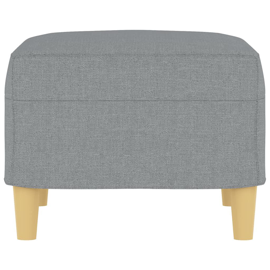 vidaXL Footstool Light Grey 60x50x41 cm Fabric