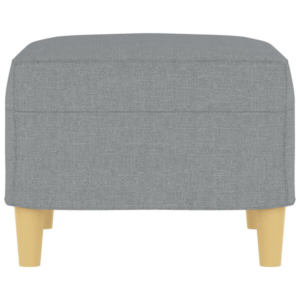 vidaXL Footstool Light Grey 60x50x41 cm Fabric