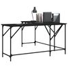 vidaXL Desk Black 149x149x75 cm Engineered Wood