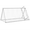 vidaXL Rabbit Hutch Silver 200x105x91 cm Galvanised Steel