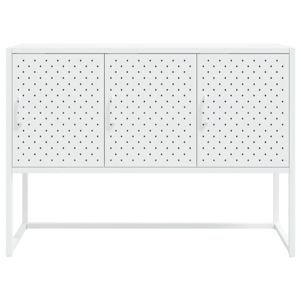 vidaXL Sideboard White 105x35x75 cm Steel