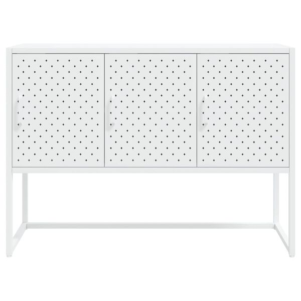 vidaXL Sideboard White 105x35x75 cm Steel