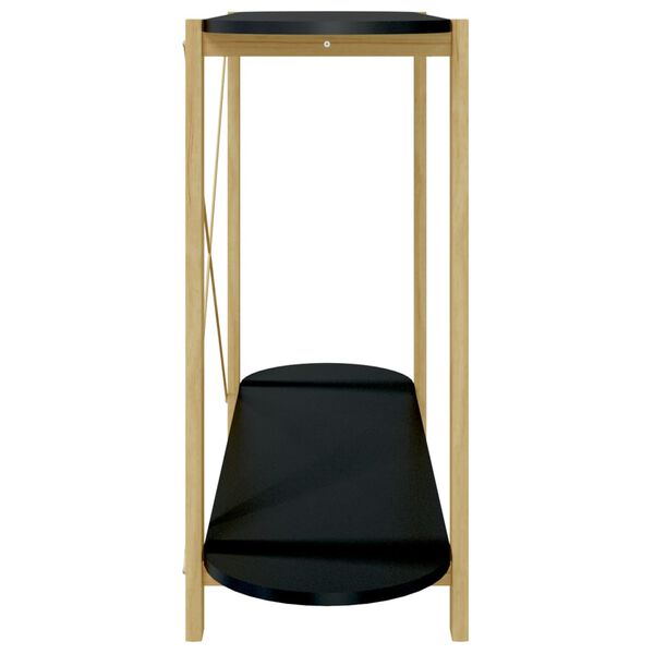 vidaXL Console Table Black 110x38x75 cm Engineered Wood