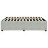 vidaXL Bed Frame without Mattress Light Grey Queen Velvet