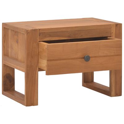 vidaXL Bedside Cabinet 50x30x35 cm Solid Teak Wood