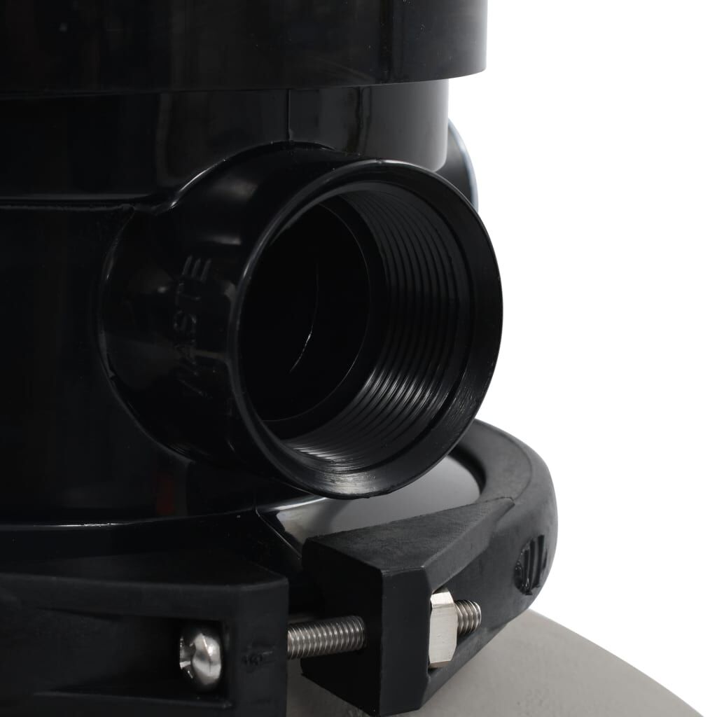 vidaXL Pool Sand Filter with 4 Position Valve Grey 350 mm