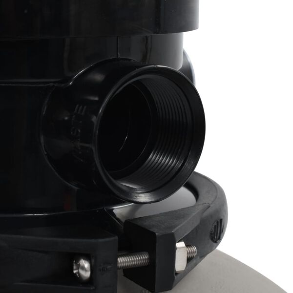 vidaXL Pool Sand Filter with 4 Position Valve Grey 350 mm