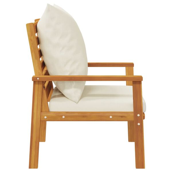 vidaXL Garden Sofa Chair 2pcs with Cushion Solid Wood Acacia