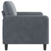 vidaXL 2-Seater Sofa Dark Grey 140 cm Velvet