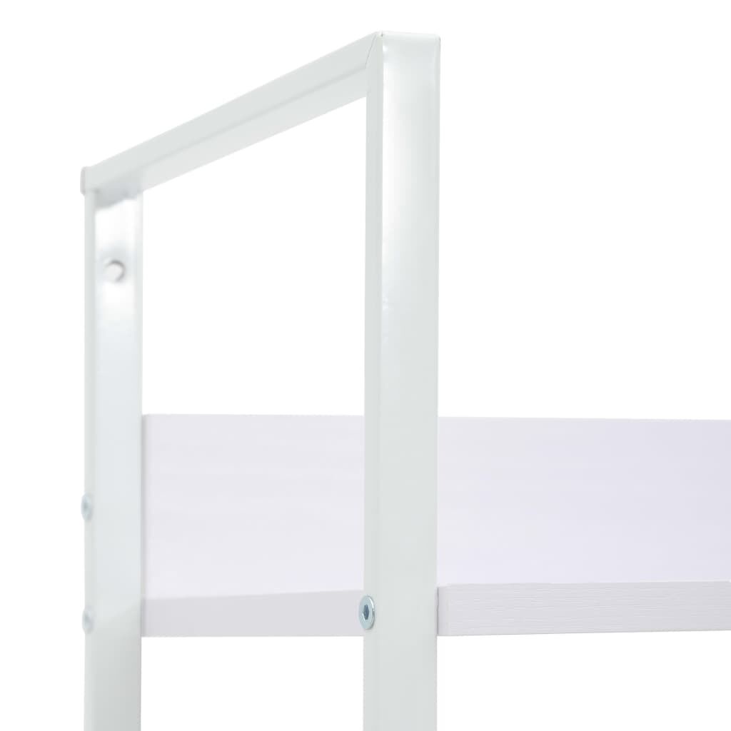 vidaXL 3-Layer Book Shelf White 60x27.6x90.5 cm Engineered Wood