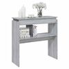 vidaXL Console Table Grey Sonoma 80x30x80 cm Engineered Wood
