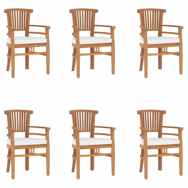 vidaXL 7 Piece Garden Dining Set Solid Wood Teak