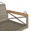 vidaXL Swing Bench Grey 109x62x40 cm Poly Rattan
