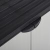 vidaXL Garden Storage Cabinet with 1 Shelf Grey and Black 68x40x85 cm