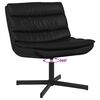 vidaXL Swivel Chair Black 63 x 75 x 76 cm PU