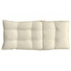 vidaXL Highback Chair Cushions 2 pcs Cream Oxford Fabric