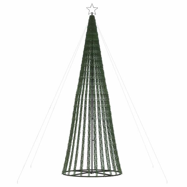 vidaXL Christmas Tree Light Cone 688 LEDs Colourful 300 cm