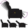 vidaXL Massage Recliner Chair Black Fabric