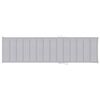 vidaXL Sun Lounger with Grey Cushion Solid Teak Wood