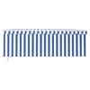 vidaXL Manual Retractable Awning with Blind 4x3m Blue&White