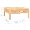 vidaXL 10 Piece Garden Lounge Set Solid Wood Pine