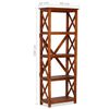 vidaXL Bookshelf Solid Acacia Wood Honey Finish 60x30x160 cm