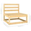 vidaXL 14 Piece Garden Lounge Set with Cushions Solid Pinewood