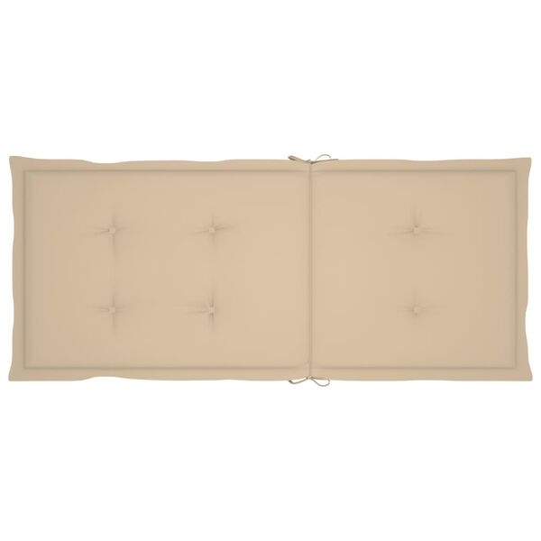 vidaXL Folding Garden Chairs 3 pcs with Cushions Solid Acacia Wood