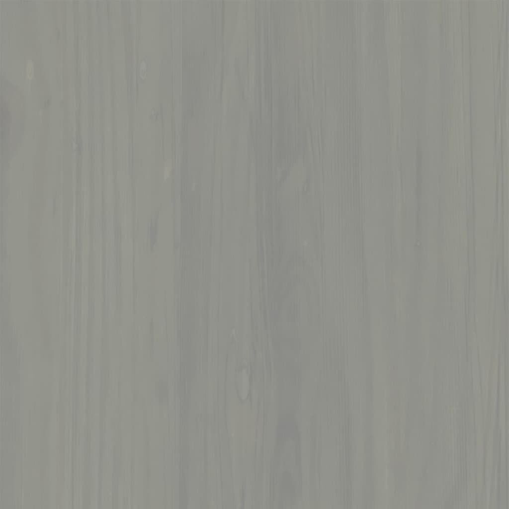 vidaXL Bookcase VIGO Grey 90x35x114.5 cm Solid Wood Pine