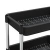 vidaXL 5-Tier Kitchen Trolley Black 42x29x128 cm Iron and ABS