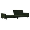 vidaXL 2-Seater Sofa Bed Dark Green Velvet