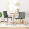 vidaXL Dining Chairs 2 pcs Dark Grey Fabric