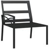vidaXL Garden Chairs with Grey Cushions 2 pcs 62x75x79 cm Steel