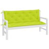 vidaXL Garden Bench Cushions 2pcs Bright Green 150x50x7cm Oxford Fabric