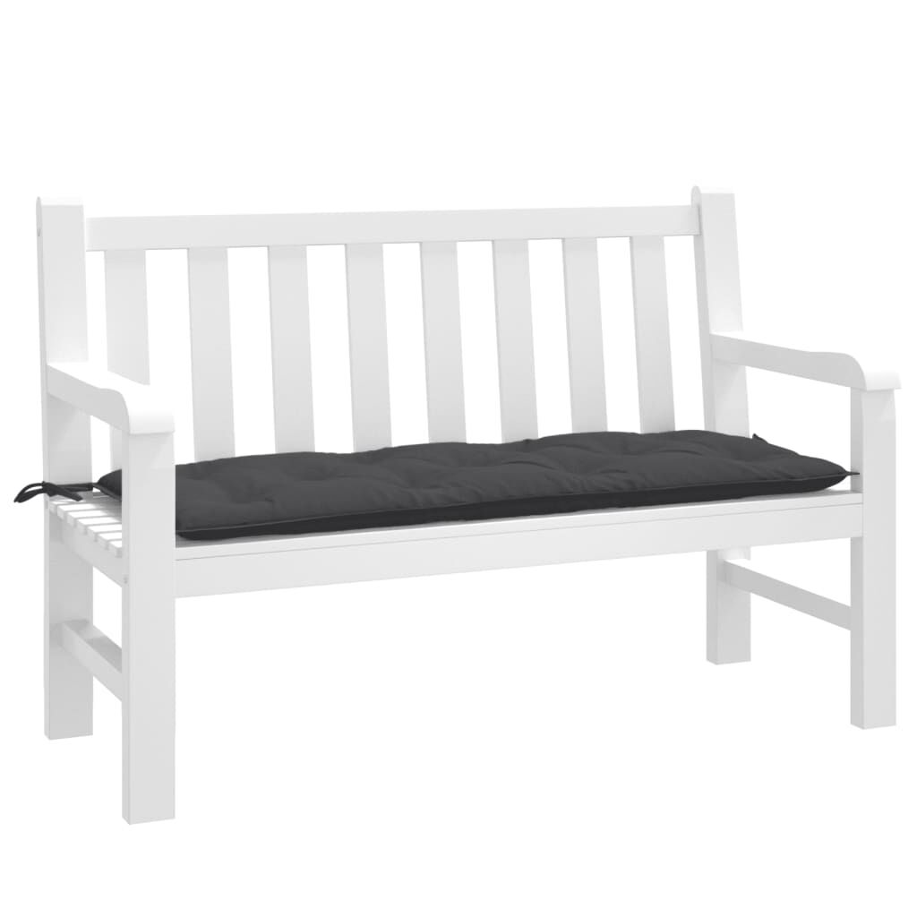 vidaXL Garden Bench Cushion Melange Anthracite 120x50x7 cm Fabric