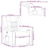 vidaXL Electric Stand up Massage Recliner Chair Grey Faux Leather