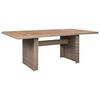 vidaXL 7 Piece Outdoor Dining Set with Cushions Poly Rattan