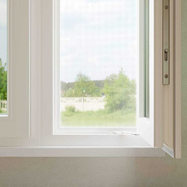 vidaXL Insect Mesh Screen White 100 x 500 cm Steel