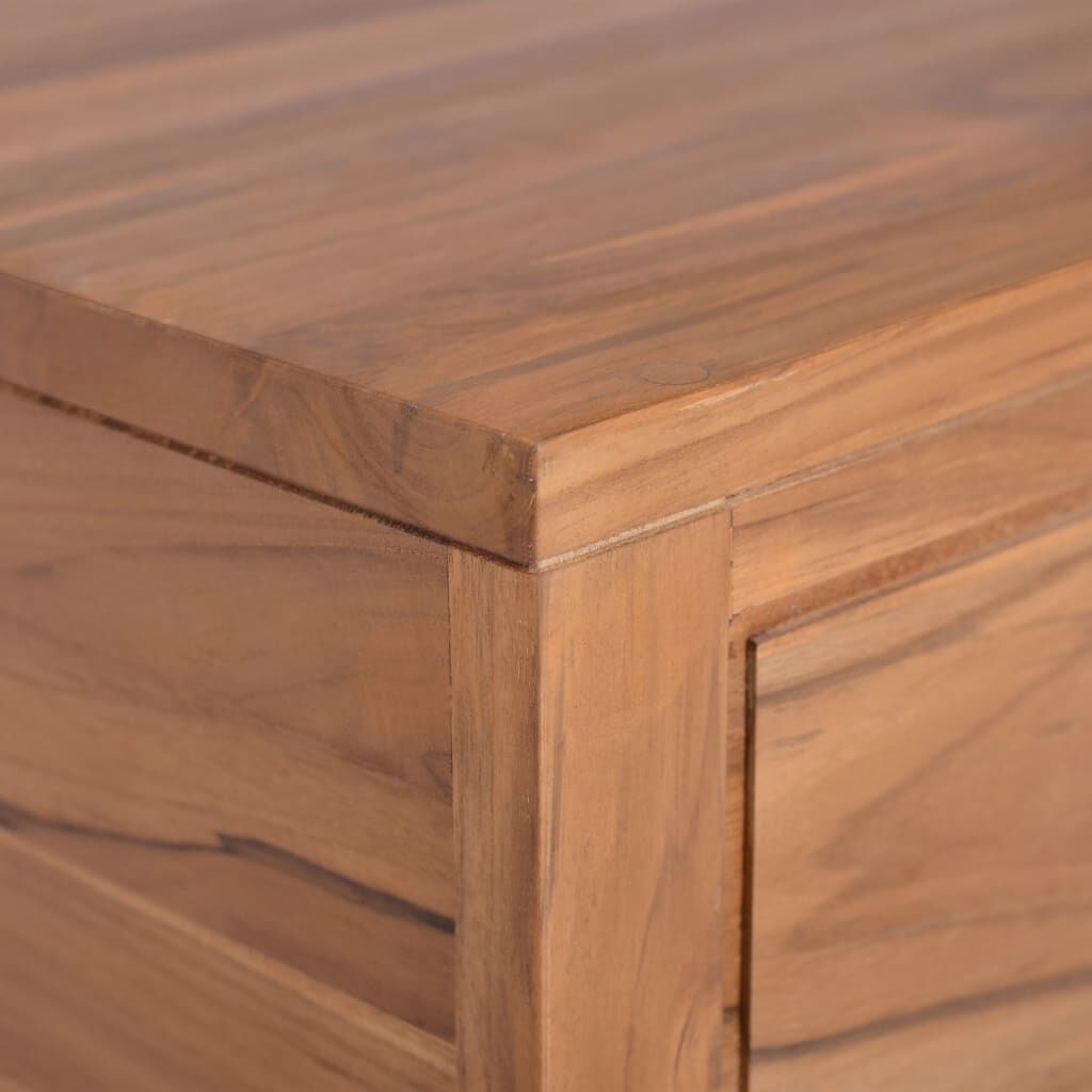 vidaXL Wall-mounted Bathroom Cabinet 60x45x30 cm Solid Teak Wood