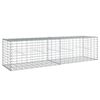 vidaXL Gabion Basket with Cover 200x50x50 cm Galvanised Iron