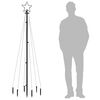 vidaXL Christmas Tree with Spike Blue 108 LEDs 180 cm