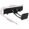 vidaXL Snow Plough for ATV 150x38 cm Black