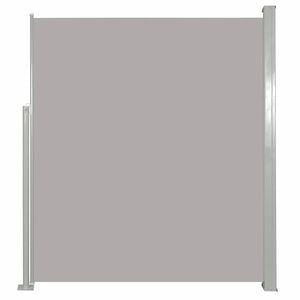 vidaXL Patio Retractable Side Awning 120x500 cm Grey