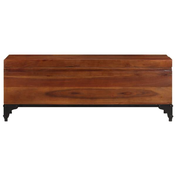 vidaXL Storage Trunk 110x35x41 cm Solid Acacia Wood