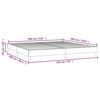 vidaXL Bed Frame without Mattress Light Grey King Fabric (US Only)