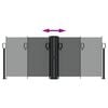 vidaXL Retractable Side Awning Anthracite 100x1000 cm