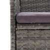 vidaXL 7 Piece Garden Dining Set Grey