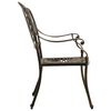 vidaXL Garden Chairs 2 pcs Cast Aluminium Bronze